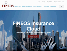 Tablet Screenshot of fineos.com